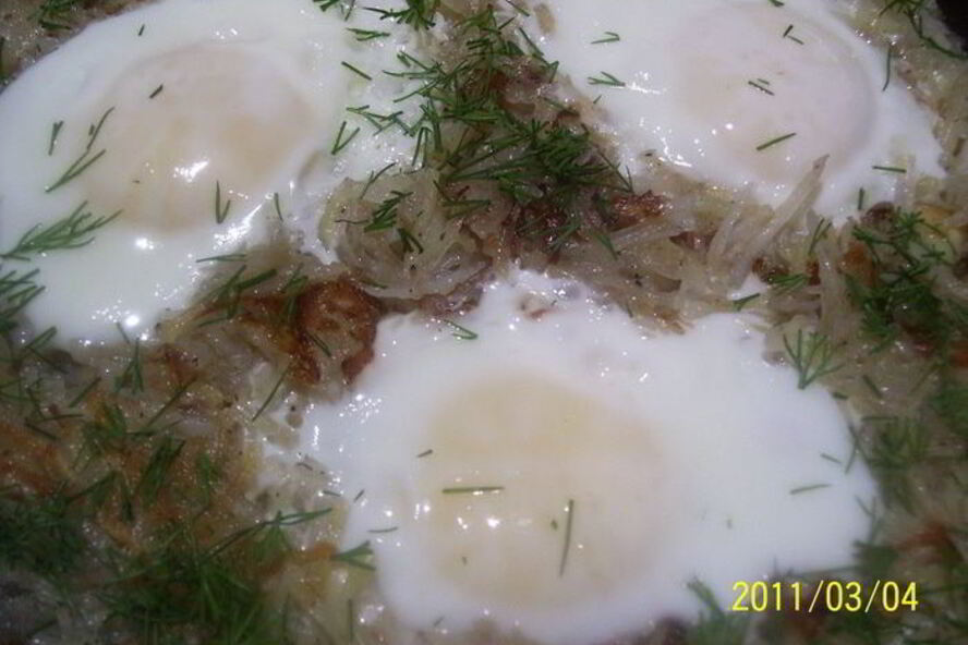 Рецепт глазуньи гнездышко