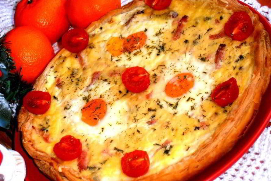 Рецепт глазуньи в съедобной сковородке