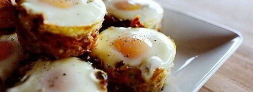 картофельные корзинки с яичницей-глазуньей. Шаг 8