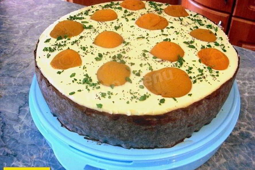 Рецепт торта яичница-глазунья