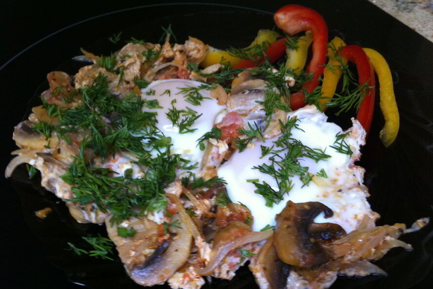 Рецепт яичницы по-болгарски