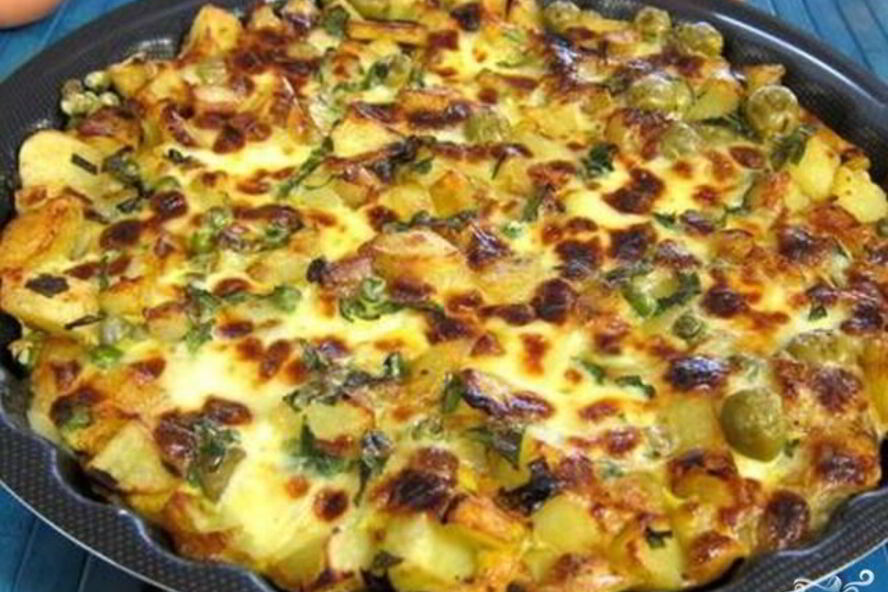 Рецепт яичницы с горошком