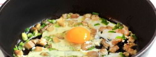 яичница с грибами. Шаг 8