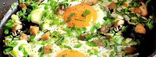 яичница с грибами. Шаг 10