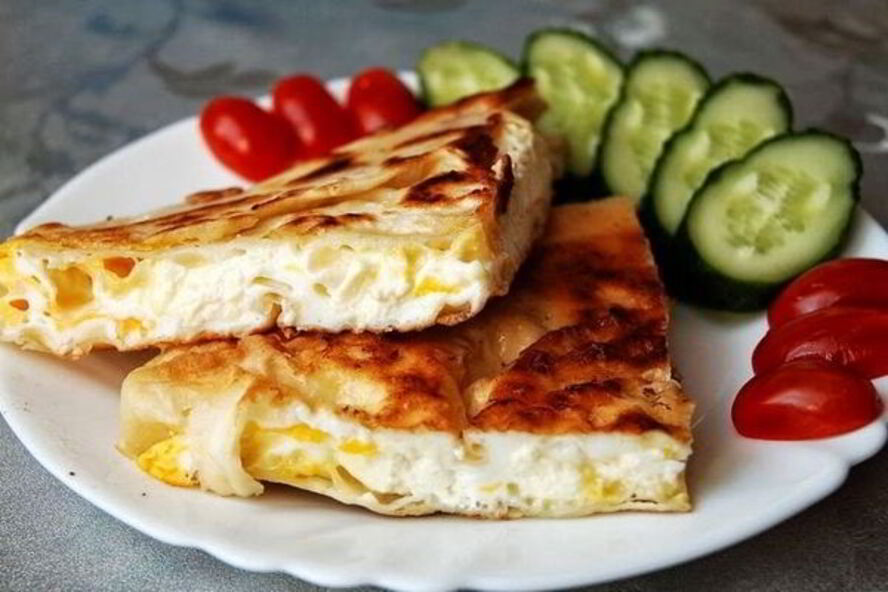 Рецепт яичницы с сыром в лаваше