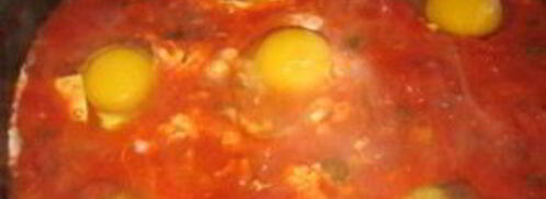 яичница с томатной пастой. Шаг 4