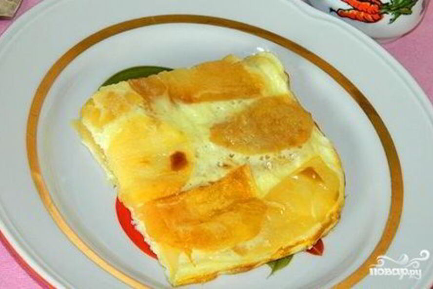 Рецепт яичницы с яблоками