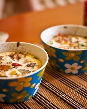 Яичница с заправками