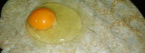 яичница в блинном конвертике. Шаг 4