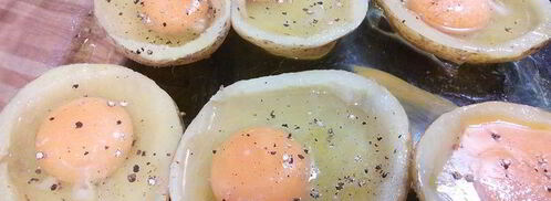 яичница в картофеле. Шаг 3