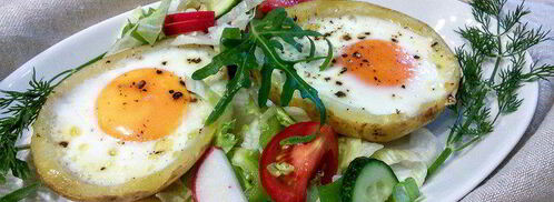 яичница в картофеле. Шаг 4