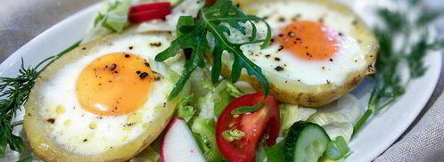 яичница в картофеле. Шаг 5