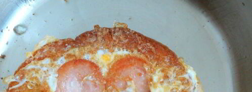 яичница в хлебе. Шаг 7