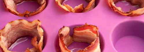 яичница в корзиночках из бекона. Шаг 3