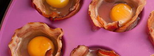 яичница в корзиночках из бекона. Шаг 4