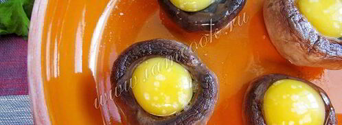 яичница в шампиньонах. Шаг 7