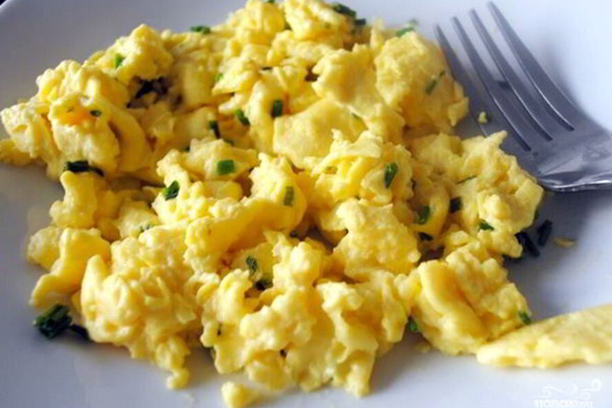 Рецепт яичницы взбитой