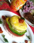 Запеченная яичница на завтрак