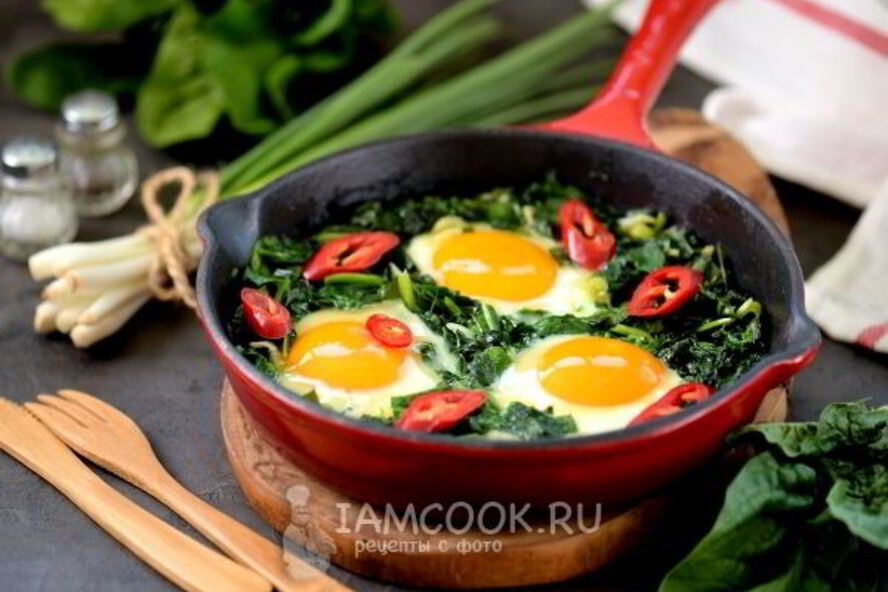 Рецепт зеленой шакшуки