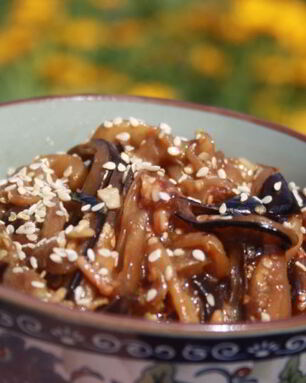 Закуска Баклажановая лапша в мультиварке