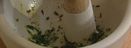 закуска из запеченных баклажанов с тимьяном и мятой. Шаг 9