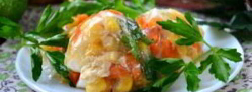 овощное заливное в яичной скорлупе. Шаг 7