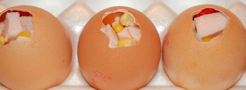 яйца фаберже — заливное в яичной скорлупе. Шаг 7