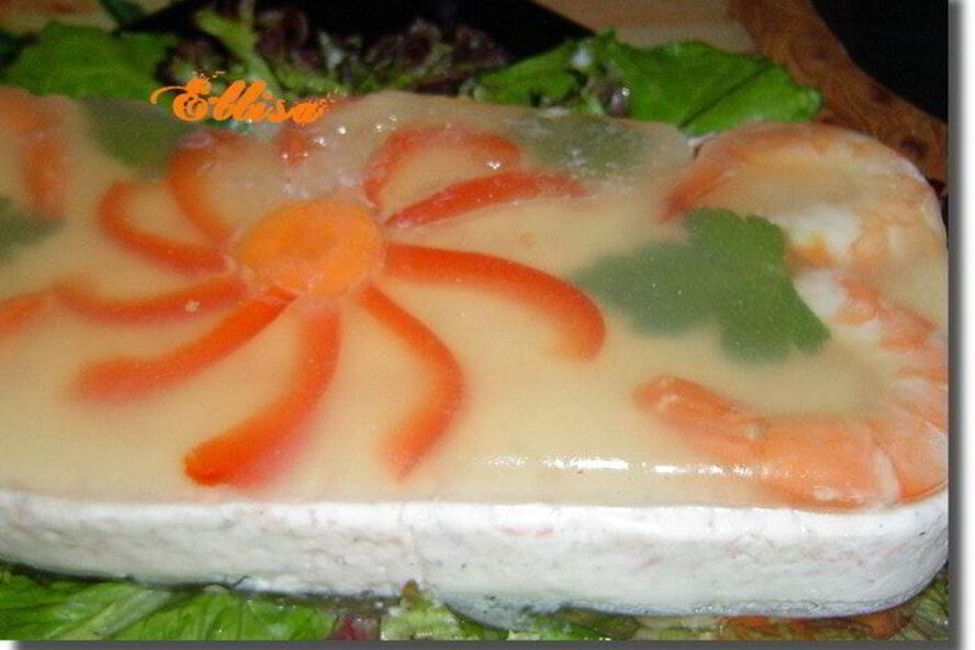 Рецепт заливного фантазии на тему моря