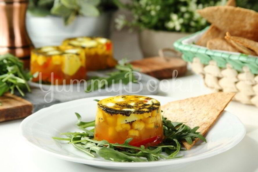 Рецепт заливного из овощей с сыром моцарелла