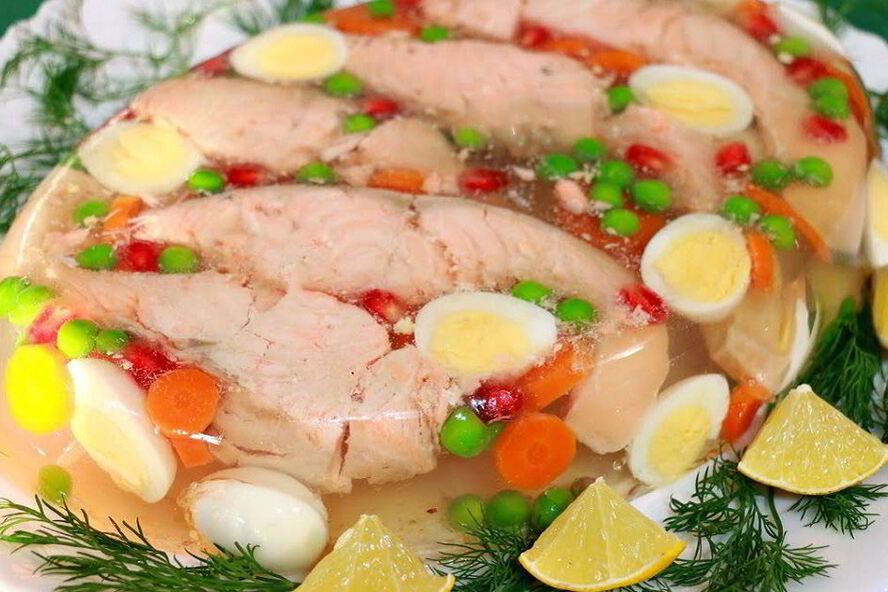 Рецепт заливного из рыбы с желатином