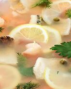 Заливное из судака и креветок