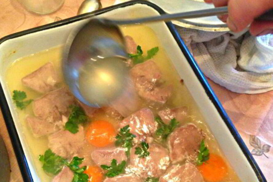 Рецепт заливного из языка