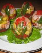 Заливное в яичной скорлупе