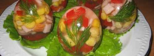 заливное в яичной скорлупе. Шаг 11