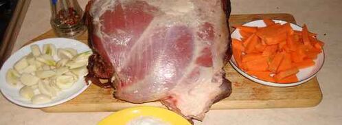 запеченая свинина, маринованая в кефире. Шаг 13