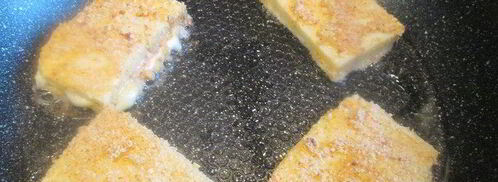 жареный сыр с начинкой из бекона. Шаг 6