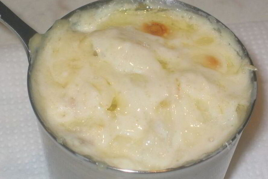 Рецепт сливочного жульена из белых грибов без муки