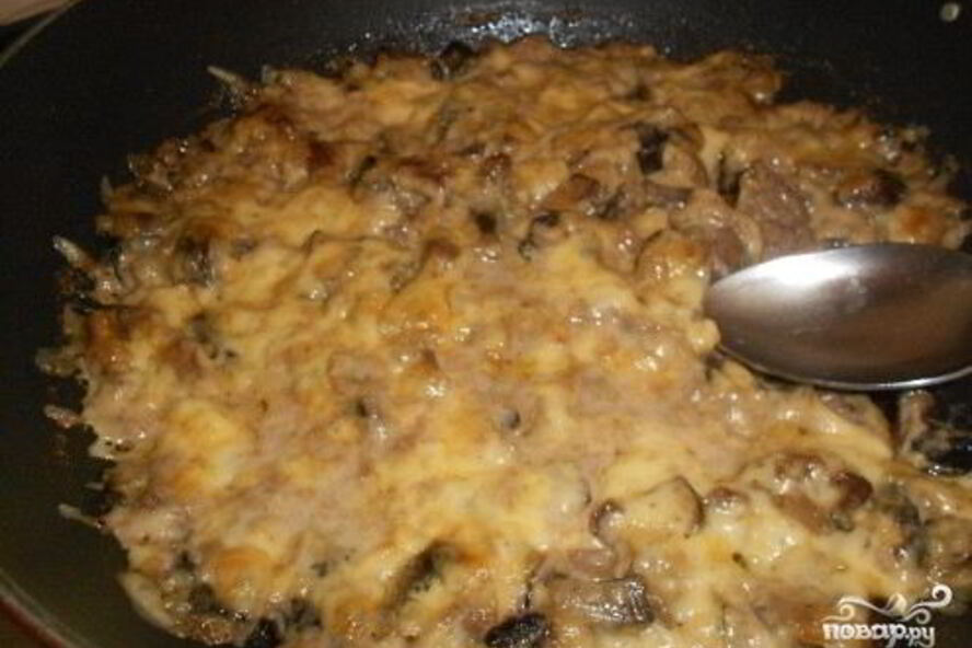 Рецепт жульена из говядины с грибами