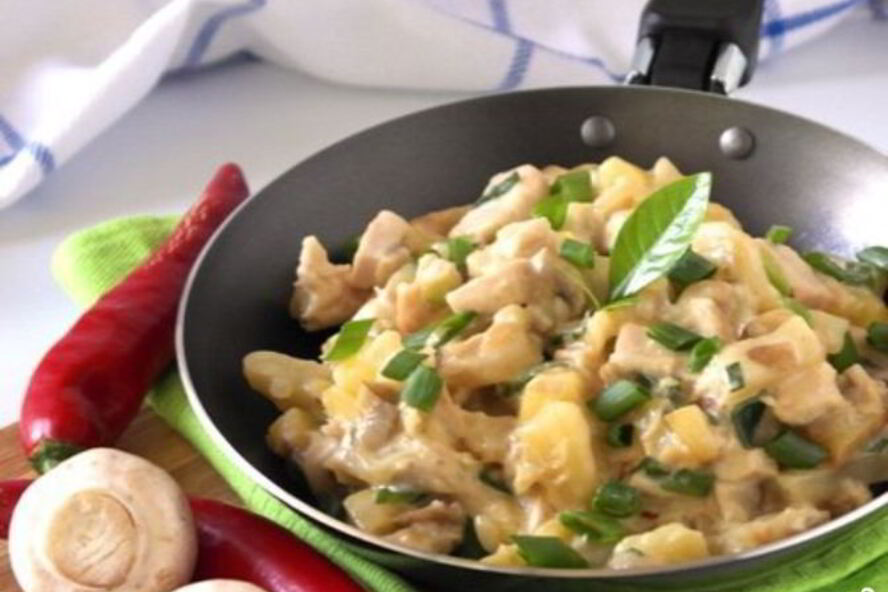 Рецепт жульена с грибами и картофелем