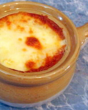 Жульен с шампиньонами и грудками