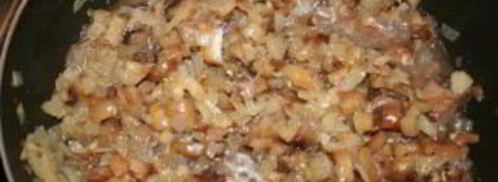 жульен со свининой и грибами. Шаг 4