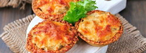 жульен в тарталетках с грибами и сыром. Шаг 12