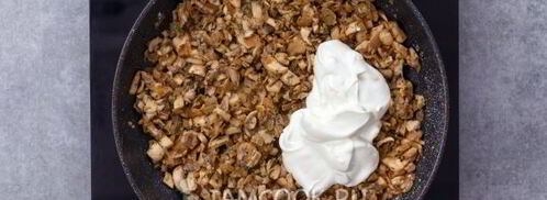 жульен в тарталетках с грибами и сыром. Шаг 7