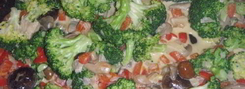 жюльен из брокколи и грибов. Шаг 4