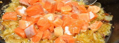 жюльен из красной рыбы. Шаг 4