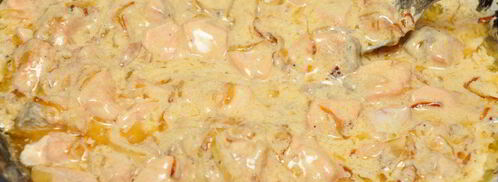 жюльен из красной рыбы. Шаг 6