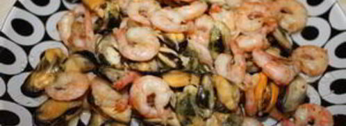 жюльен с мидиями и креветками. Шаг 4