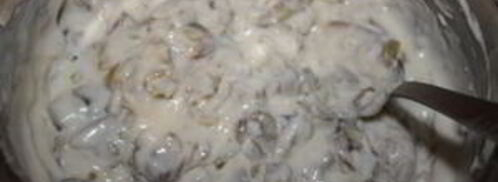 жюльен с мидиями и креветками. Шаг 6